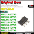 10pcs SOT-23-5 MIC5219-3.3YM5 MIC5205-5.0YM5 MIC5205-3.3YM5 MIC5225-1.8YM5 MIC5255-2.5YM5 MIC5258-1.2YM5 MIC5317-3.3YM5 New