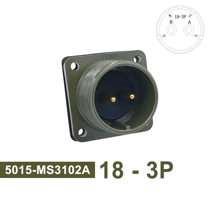 5015 MIL-C Plug Socket 18S-3 Circular Connector 18S-10 18S-11 Military Specification Connector MIL STD MS3102 MS3106 MS3108