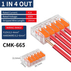 Mini Quick Lever Wire Connector Electrical Splicing Household 2/3/5 Ports Home Lighting Universal Terminal Blocks Led 0.2-6mm²