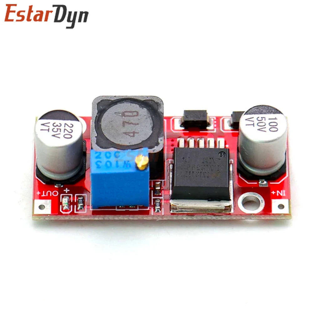 DC-DC LM2596 Step Down Power Supply Module 3.2-40V to 1.2-35V 3A with TDK Inductor, for DIY Projects