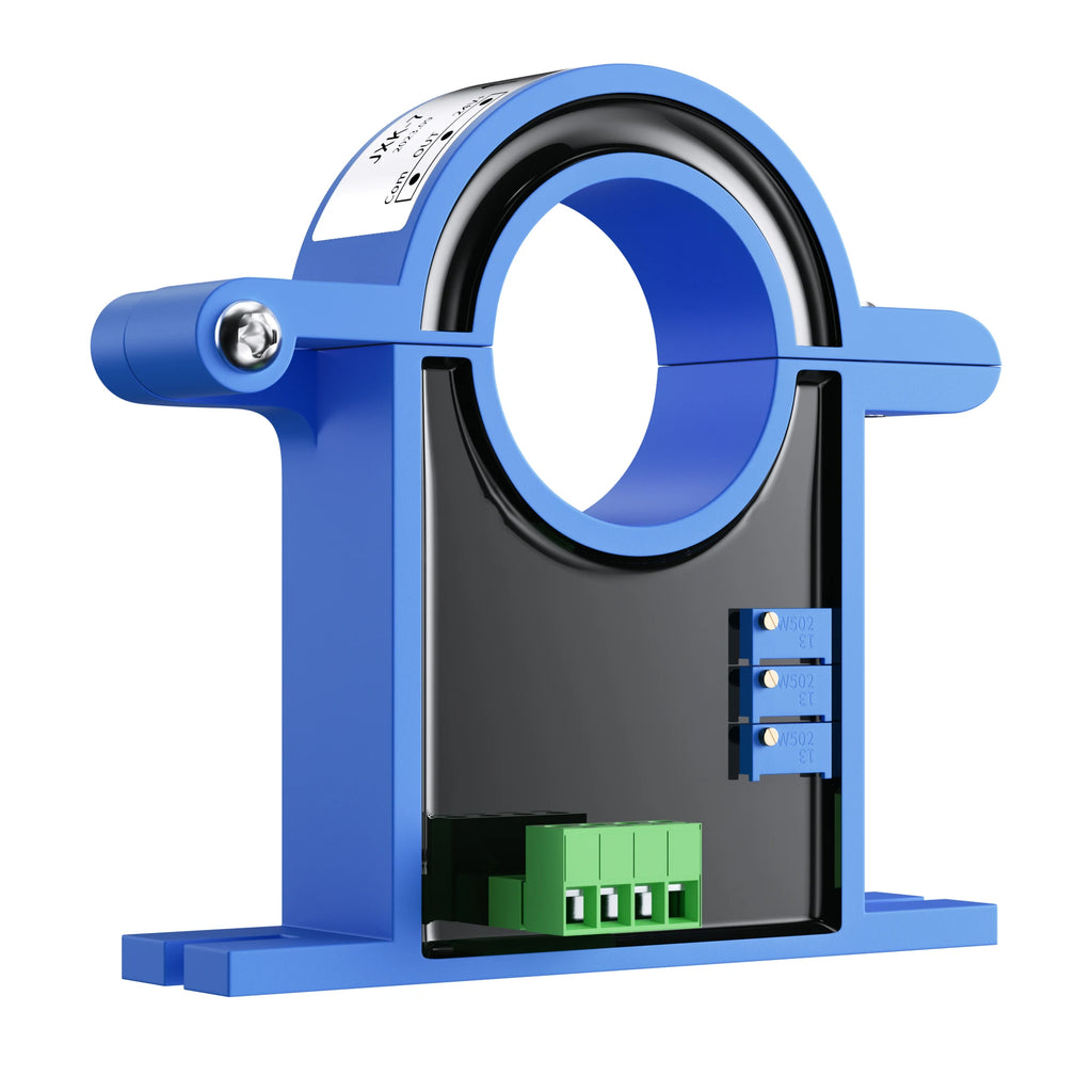 4-20mA Direct Current Transmitter 0-500A AC DC Hall Current Sensor Transducer 25mm Hole 0-10V 4-20mA RS485 Current Transmitter
