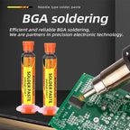 227℃ High Temperature Lead-Free Solder Paste Syringe Type For SMT IC BGA QFN Chip Repair Rework Soldering