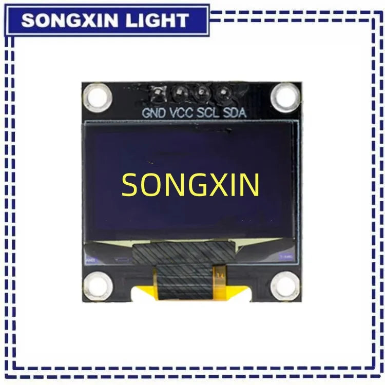 SAMIROB 0.96 Inch OLED SSD1306 White/Blue/Yellow 128X64 IIC I2C Serial Display Module 12864 LCD Screen Board For Arduino