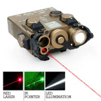 SOTAC‑GEAR DBAL‑A2, Green / Red Visible Laser + IR Aiming Pointer + White LED Flashlight | NO IR Flood Illuminator