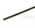 5pc 2.54mm Round Hole Male Tin Gold Female Pin Header 1/2x40P Single/Dual Row Breakable PCB IC Crystal Relay Transistor Socket