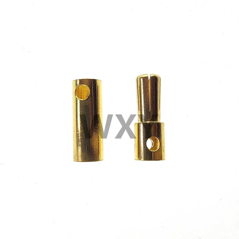 5/10Pairs 2MM 3MM 3.5MM 4MM 5mm 5.5mm 6mm 8mm Gold Plated Male Female Bullet Banana Plug Connector For ESC Battery Motor