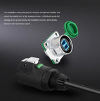 CNLINKO M24 Fiber Optic Connector LC High Performance Single Mode Conenctor Quick Assembly Waterproof IP68 for Networking FTTH