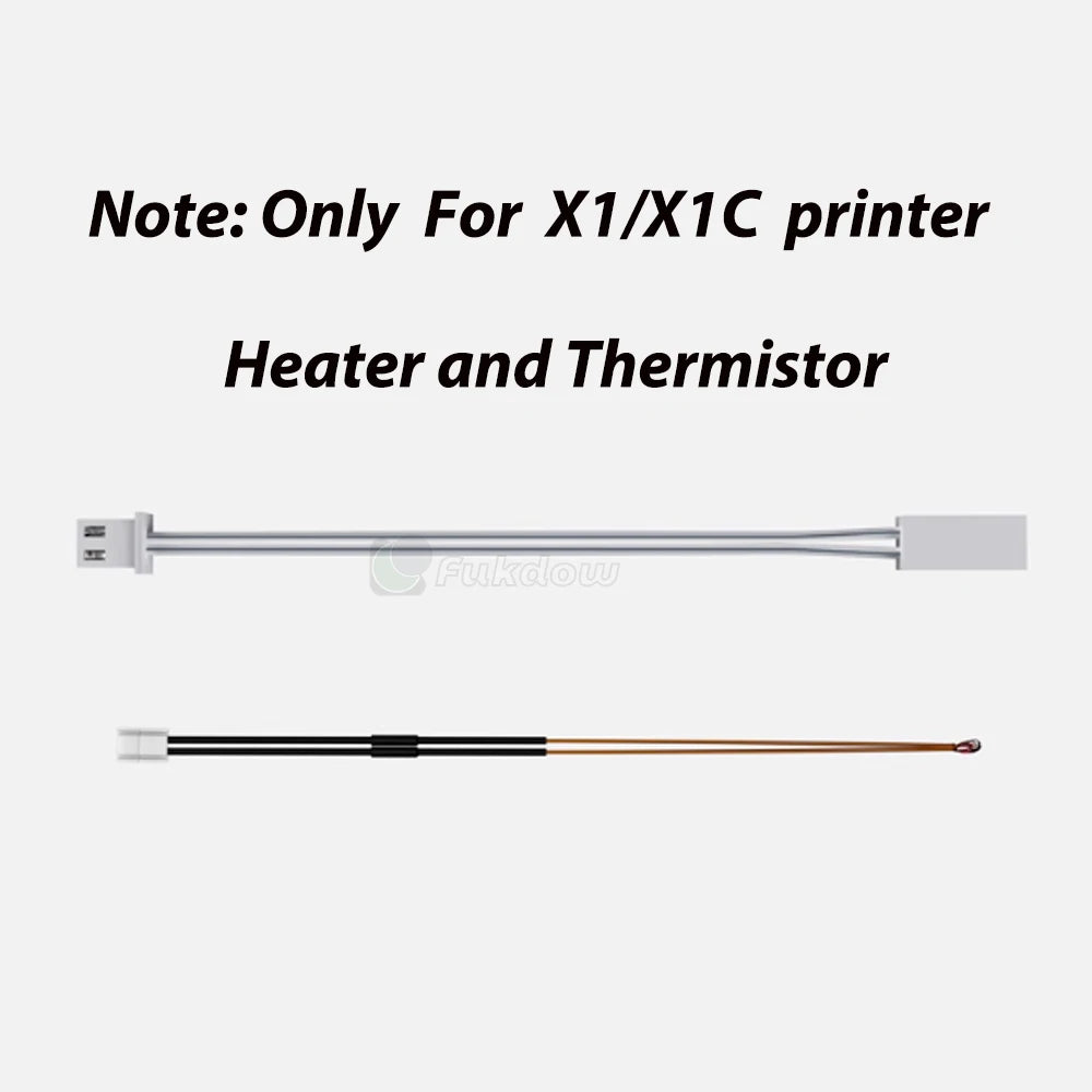 Thermistor For Bambu Lab P1P X1C P1S X1 X1E Hot end Print Head Thermistor Ceramics Heater 3D Printing Parts for bambulab Hotend