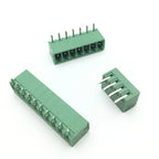 10pcs 10pairs 15EDG 3.81/3.5mm 300V8A 2/3/4/5/6-16P KF2EDG Straight Right Angle Screw Plug In PCB Wire Terminal Block Connector