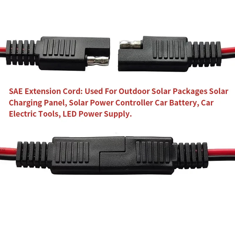 SAE 10/14AWG Male Female Single Ended Signal Extension Cable Quick Disconnect Plug Cable For Solar Electrical Equipment Supplies