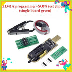 1PCS  CH341A CH341B 24 25 Series EEPROM Flash BIOS USB Programmer Module SOIC8 SOP8 Test Clip For EEPROM 93CXX / 25CXX / 24CXX