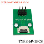 1PCS FFC/FPC Conversion Board 0.5mm Connector to 2.54MM Double Row Bent Pins 4/10/14/15/16/22/26/30/32/36/42/45/60/64/68/80/96P