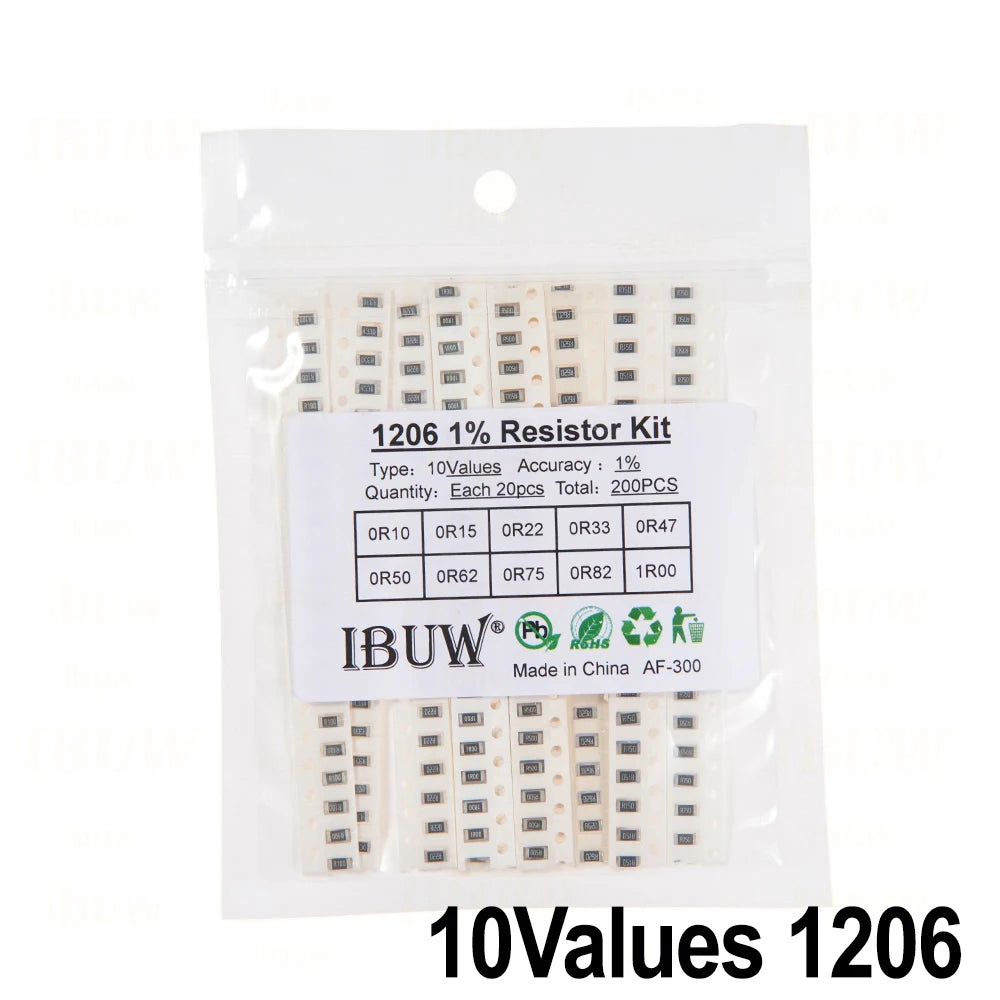 660pcs 200pcs 720pcs 4000pcs 0402 0603 0805 1206 1210 2512 smd resistor kit igmopnrq assorted kit 10k 100k 1k 1r 100r 220r 1% 5%
