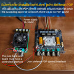 DC 16-38V ZK-AS1 2G Second Generation Upgraded 2.1-channel TPA3255 Bluetooth Digital Amplifier Board Module 220W+220W+350W
