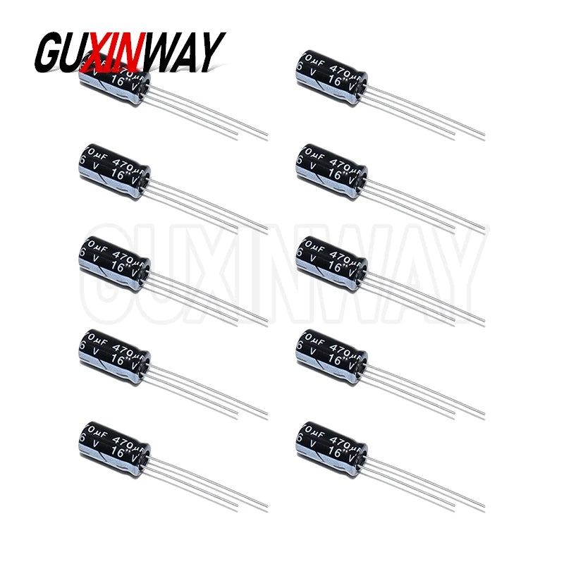 120pcs 1Set 12 Values 0.22UF-470UF 16V 50V Aluminum Electrolytic Capacitor Assortment Kit Set Pack