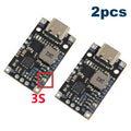 Type-C USB 2S 3S Lithium Battery Charger Module 15W with Balance Support QC Fast Charge 8.4V 12.6V 1.5A Boost Converter