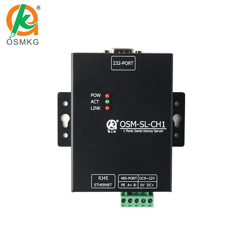 Oshangming RS485 RS232 To Ethernet Converter Server Support Modbus MQTT