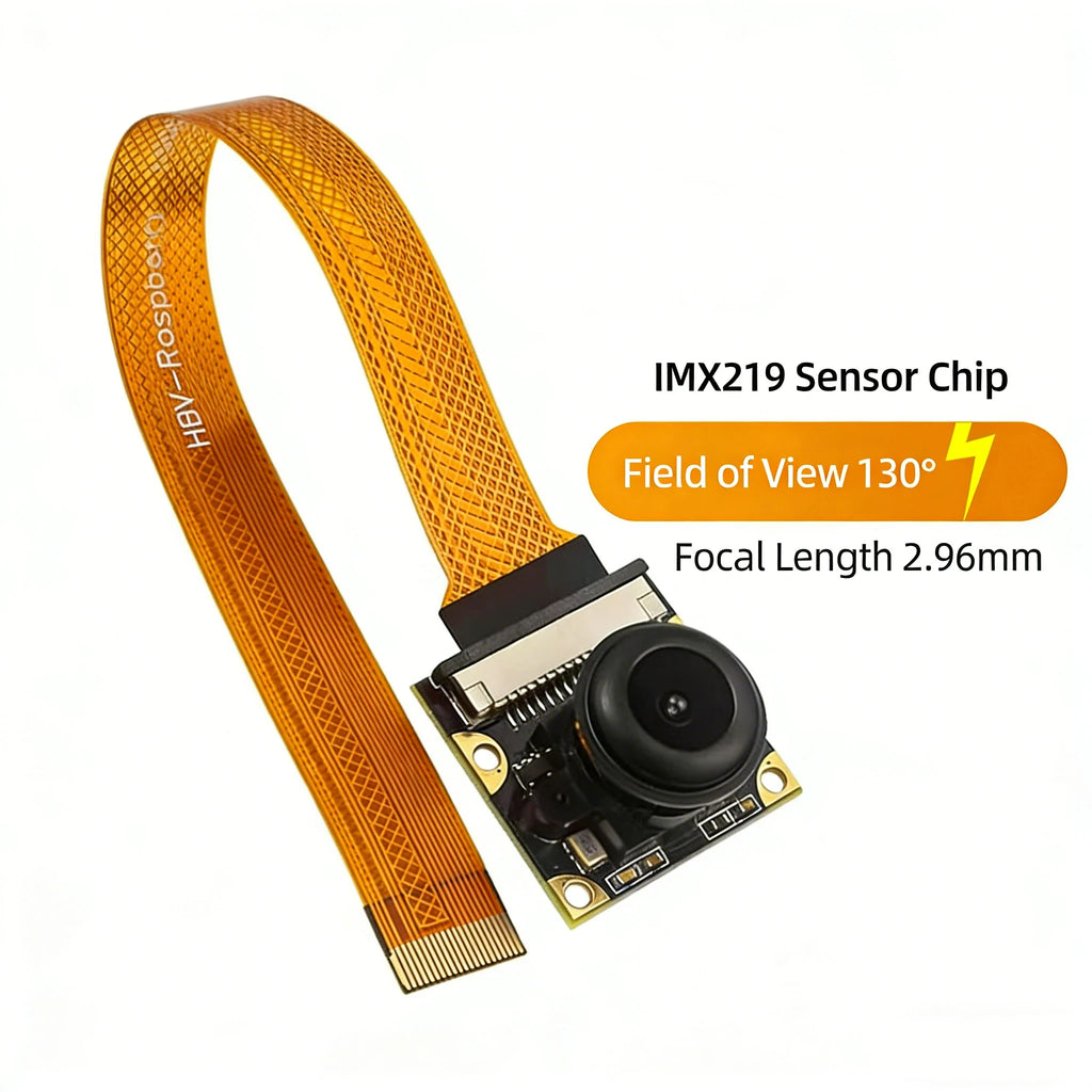 Raspberry Pi Camera for Pi 5, 8MP IMX219 Sensor, 77°-200° FOV Optional, IR Night Vision, with CSI Cable