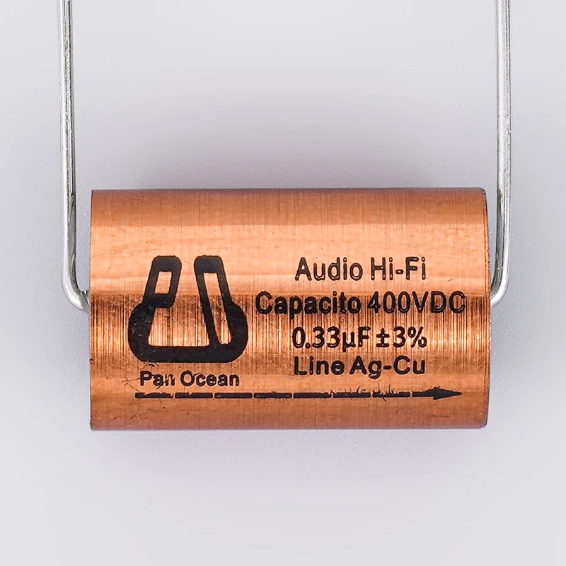 Free shipping 2pcs Tianji MKP Series Metallized polypropylene polar Audio Hi-Fi capacitor Line Ag-Cu ±3%