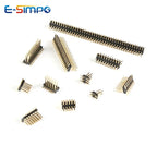 100pcs 1.27mm SMT Header Double Row SMD 2X3/4/5/10/20/25/40/50P Single Plastic Gold-plated B=4.3mm PCB Male Pin Header Connector