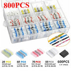 50-1000PCS Solder Seal Quick Wire Connectors Heat Shrink Butt Electrical Waterproof Kit Sleeve Connect Insulated Shrinkable Tube