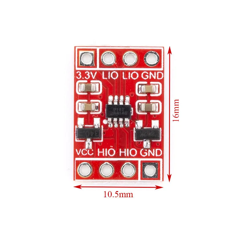 2 Channel Bi-Directional Logic Level Shifter 5V 3.3V I2C UART TTL Serial Converter Module Reverse Polarity Protection