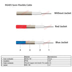 1PCS SMA to MCX RG405 Cable SMA/ RP-SMA Male Female to MCX Male Straight/Right Angle Plug 086 Pigtail 50Ω High Frequency Jumper