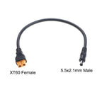 YuXi XT60 Male Female Plug To DC 5.5 2.1 2.5mm Connector Power Cable Battery Charging Adapter for RC Battery Charger