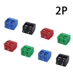 10/20/50Pcs/lot KF301-5.0-2P KF301-3P KF301-4P Pitch 5.0mm Straight Pin 2P 3P Screw PCB Terminal Block Connector Blue Green