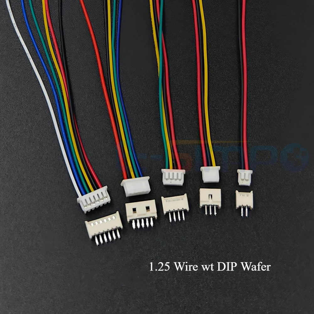 10Set SH1.0 1.25 ZH1.5 PH2.0 XH2.54  Connector Female Housing 10/20/30cm Wire Cable+Male Pin 2/3/4/5/6/7/8/9/10/12P Wafer