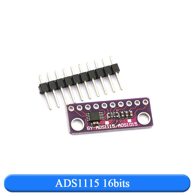 12bits 16 Bit I2C ADS1115 ADS1015 Module ADC 4 channel with Pro Gain Amplifier 2.0V to 5.5V for Arduino RPi