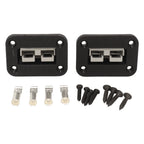 2pcs 50A Plug Mounting Panel Flame Retardant Embedded Connectors Flush Mount Recessed Plate for Anderson Power SB50 Series Conne