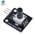TZT Rotary Potentiometer Analog Knob Module For Raspberry Pi Arduino Electronic Blocks RV09 Rotary encoder for arduino