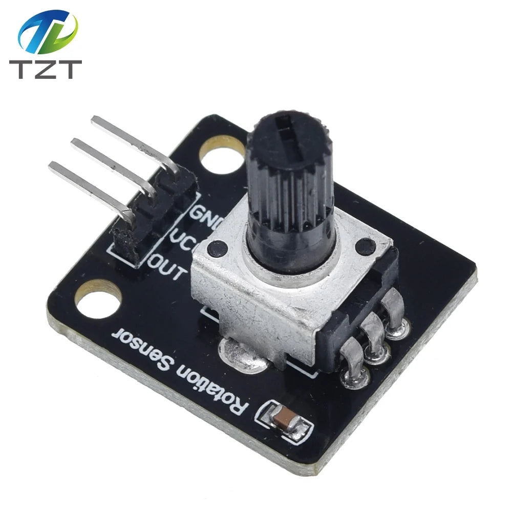 TZT Rotary Potentiometer Analog Knob Module For Raspberry Pi Arduino Electronic Blocks RV09 Rotary encoder for arduino