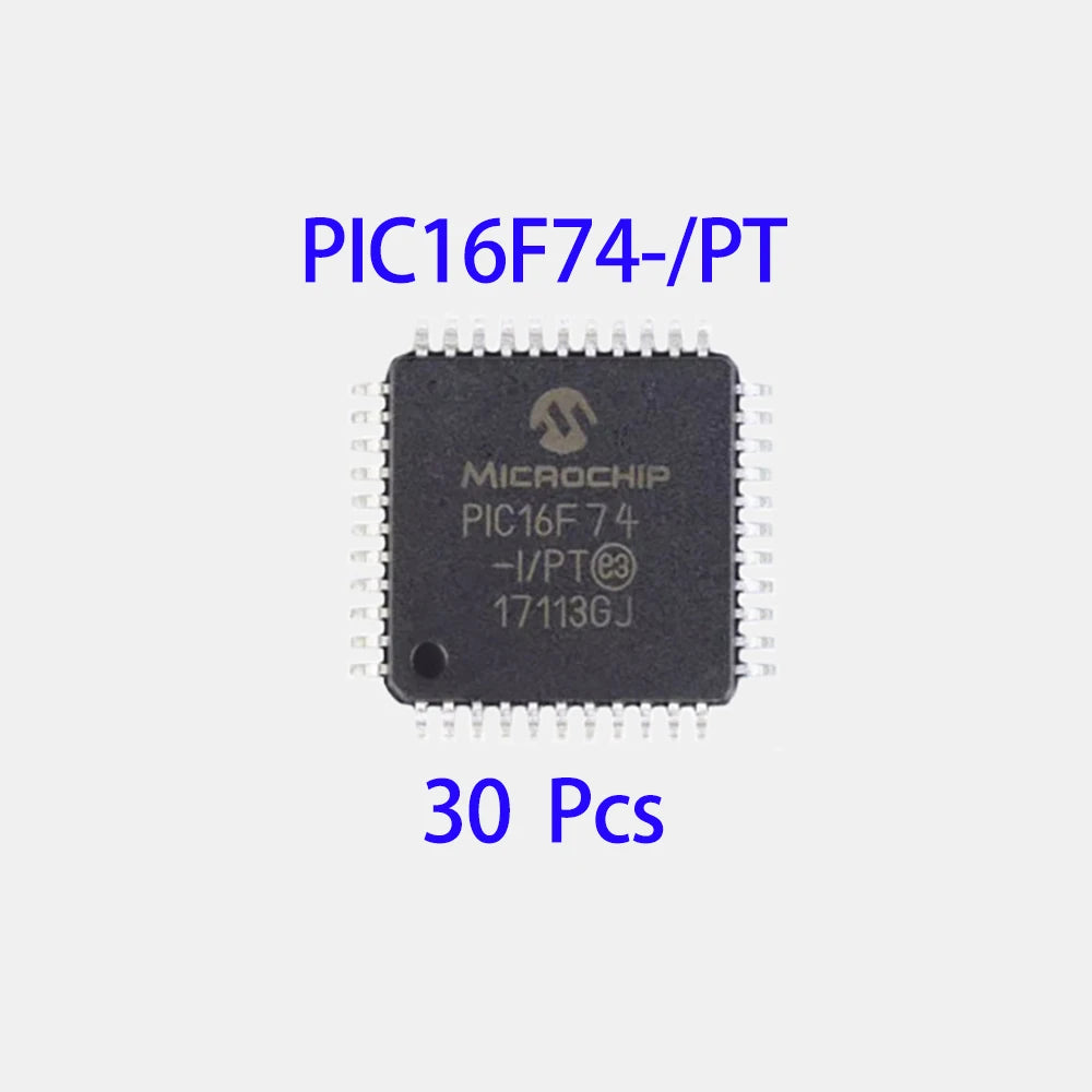 1~100Pcs  PIC16F74-I/PT Qfp44 Surface Mount Smd Chip 8 Bit Pic Microcontroller Mcu Integrated Circuit For Electronic Diy Project