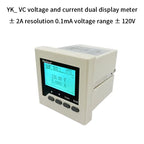 High Precision Isolated Dual Display DC Voltmeter Ammeter Panel Meter, uA Level Detection Threshold Alarm, RS485 Modbus RTU LED