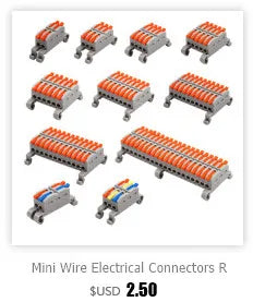 1/5PCS Wire Connector Electrical Cable Led Connectors Mini Terminals Blocks Quick Wiring Push-in Docking Butt Electrician Tools