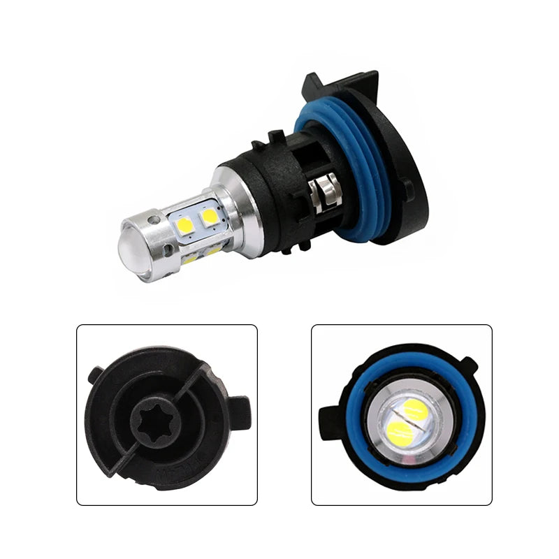 3030 10SMD White/Amber PH24W Canbus DRL for Peugeot 3008 5008 Car LED Daytime Running Light Lamp for Citroen C5 MK2