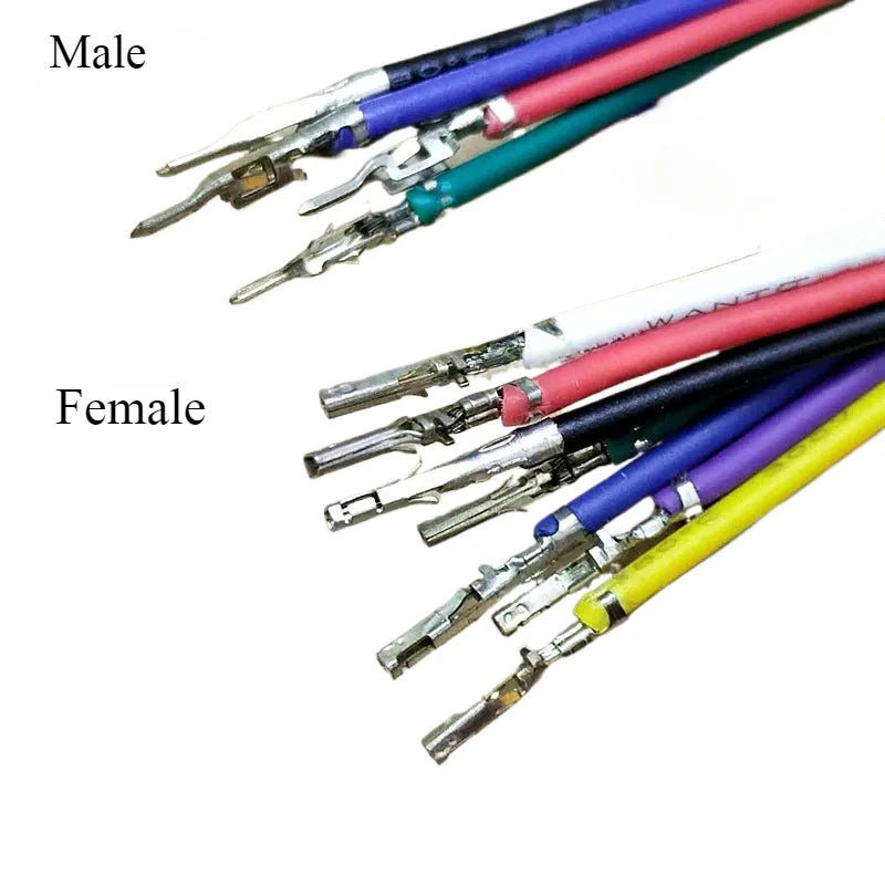 10pcs Micro-Fit MX3.0 43025 43020 3.0mm Male Female Single/Double Terminal Crimped 1007 20AWG 20cm 30cm 50cm Wire Cable Harness