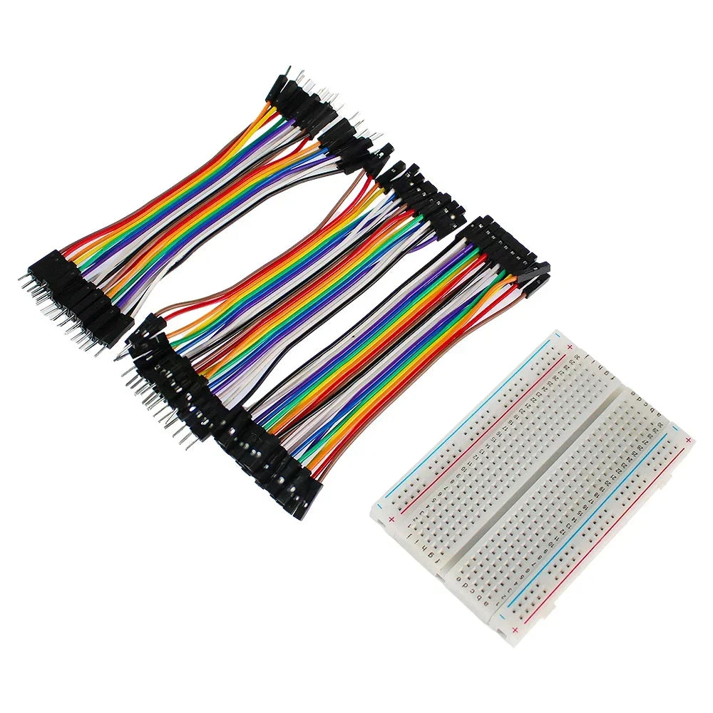 400 Tie Points Solderless Breadboard Kit PCB 140PCS/840PCS 14 Lengths Jumper Wire Dupont Line 10CM DIY Mini Test Protoboard Kit