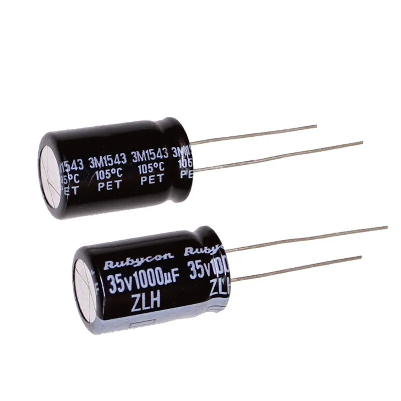 5Pcs/20Pcs Rubycon ZLH Series 35V1000uF 12.5X20MM High Frequency Low Resistance Long Life Electrolytic Capacitors
