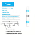 10-200pcs Welding Ring Heat Shrink Tube Terminal Waterproof Electrical Connection Solder Seal Wire Connectors Butt Splice