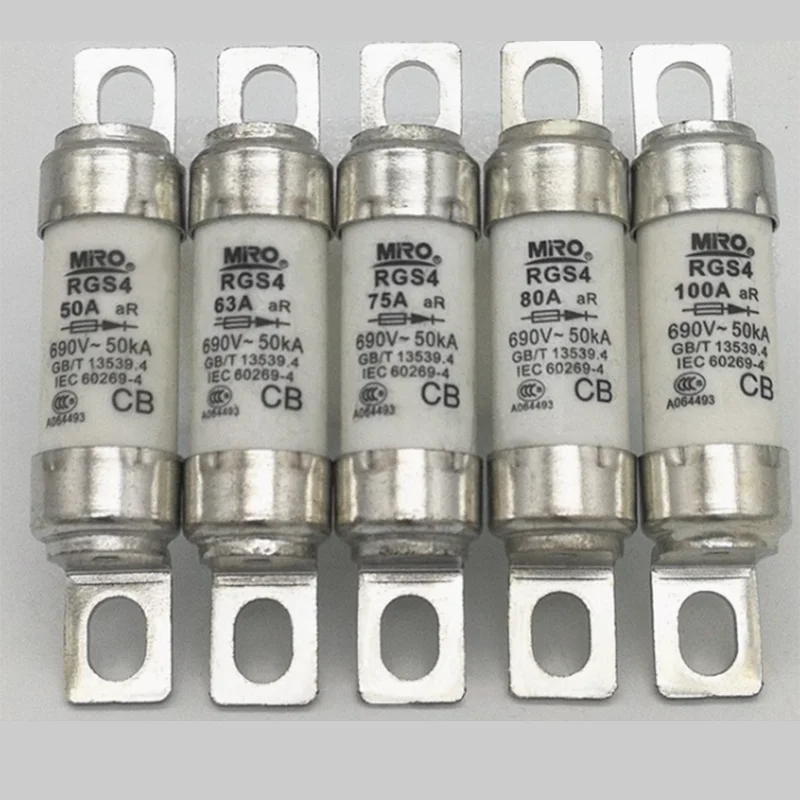 RGS4 RGS4-690V 660GH 110A 100A 85A 80A 75A 63A 55A 50A 40A 32A Fast acting Fuse