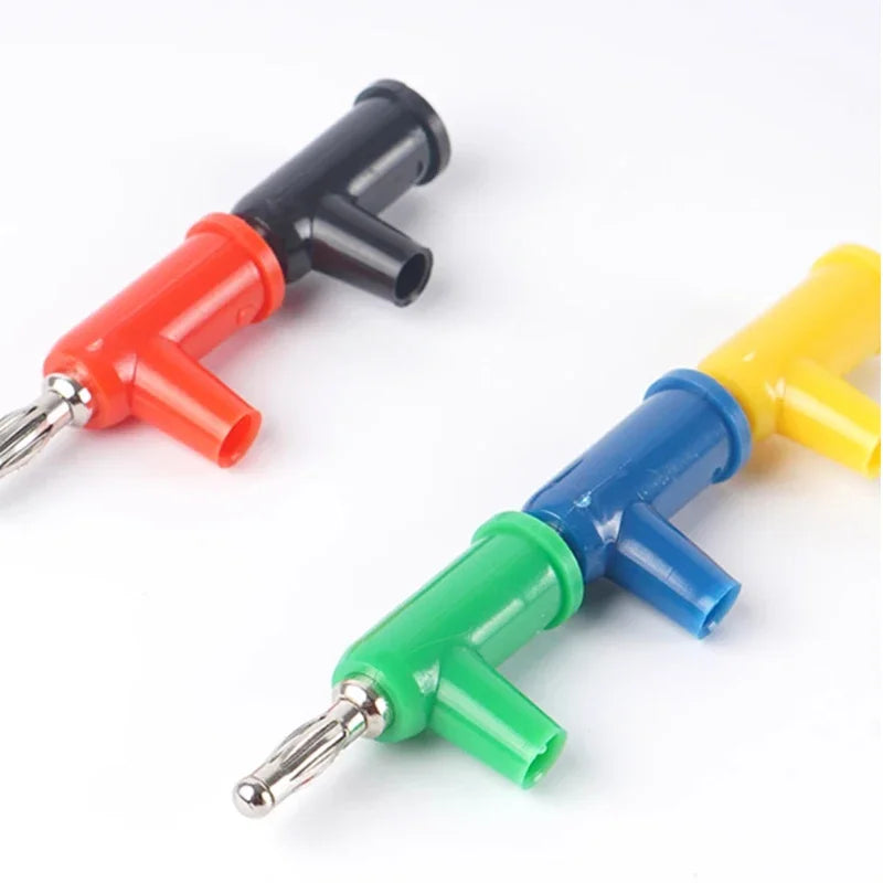 20Pcs 4MM Banana Plug Lantern Head Gun-Type Re-Insertable Test Audio Plug Welding-Free Side Screw Wiring