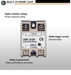 Rele 12V Relay Solid State SSR Module 5V 24Vdc Voltage 24V Relè Switch Relé 12 V 3V Reley Contactor Heatsink 40 DD 10A 40A DC