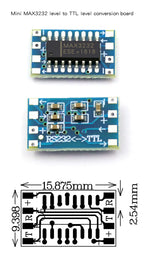 1PCS MAX3232 Serial Port Mini RS232 to TTL Converter Adaptor Module Board miniRS232 MCU 2/4/8 serial port conversion module