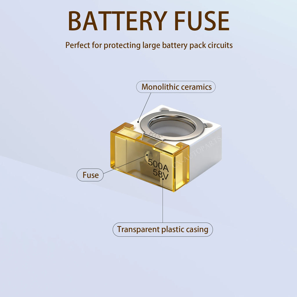 58V MRBF Marine Rated Battery Fuse Block 30A 50A 70A 80A 100A 200A 300A 400A 500A High Current Terminal Fuse for RV Boat