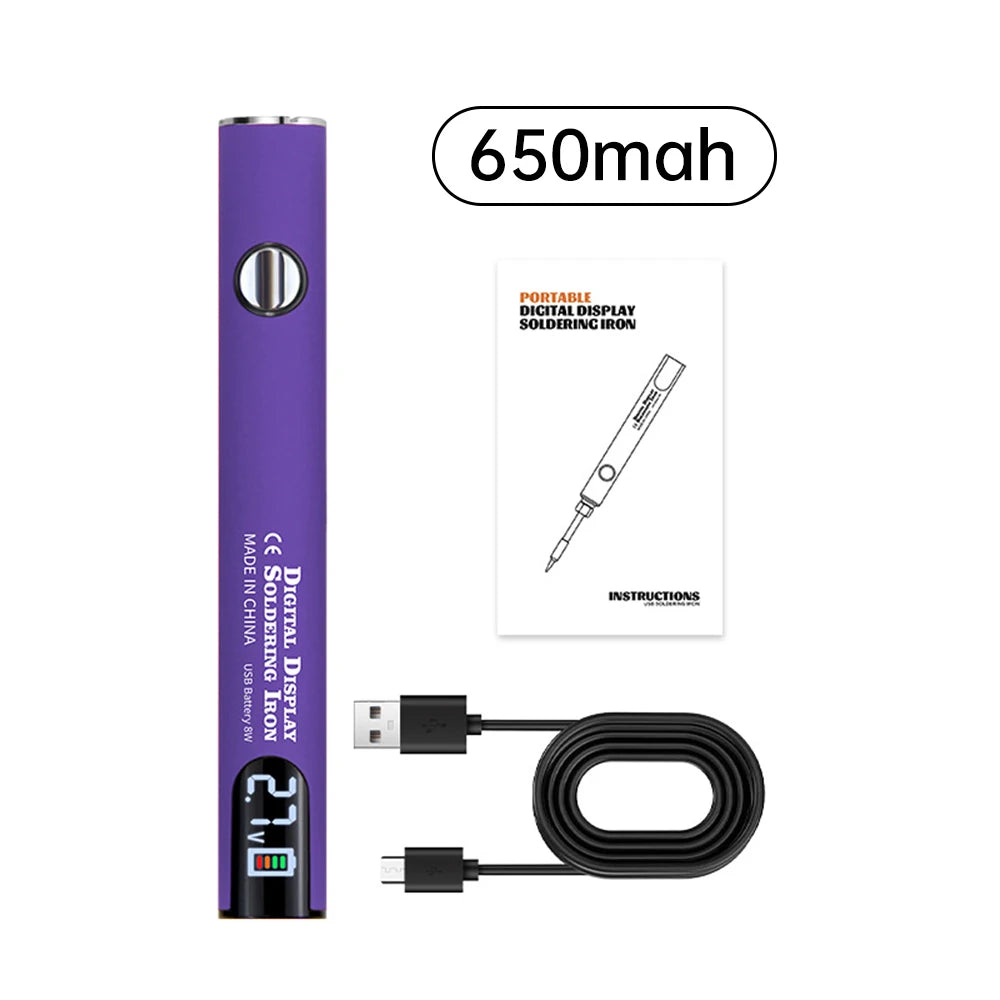 510 Mini Soldering Iron Pen Kit Adjustable Voltage Smart Power Tool With USB Charger Electronics Repair DIY Projects ﻿
