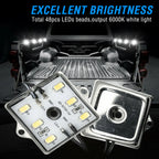 8Pcs Car LED Lights 6000K Truck Bed Lighting 5730 48 SMD LEDs Light Waterproof For RV Boat Cargo Pickup For Toyota/Tundra/Chevy