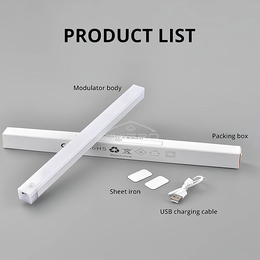 Usb Rechargeable Motion Sensor Night Lights For Room Decoration Home Closet Kitchen Cabinet Aisle Lighting Touch Sensing Lamps